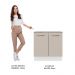 Balcão Armário de Cozinha 80 cm 2 Portas Branco/Crema Agata Madesa