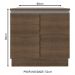 Balcão Armário de Cozinha 80 cm 2 Portas Rustic Glamy Madesa