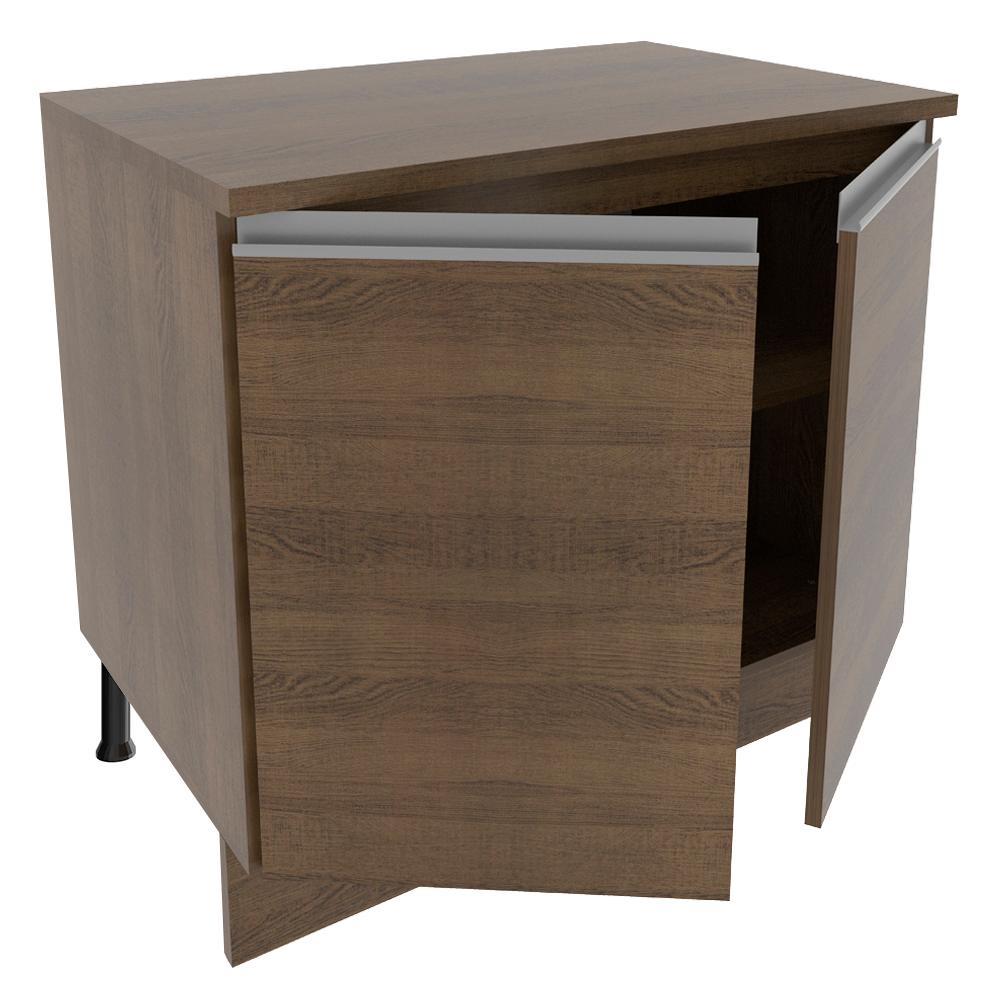 Balcão Armário de Cozinha 80 cm 2 Portas Rustic Glamy Madesa