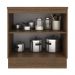 Balcão Armário de Cozinha 80 cm 2 Portas Rustic/Branco Agata Madesa