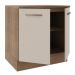 Balcão Armário de Cozinha 80 cm 2 Portas Rustic/Crema Agata Madesa