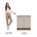 Balcão Armário de Cozinha 80 cm 2 Portas Rustic/Crema Agata Madesa