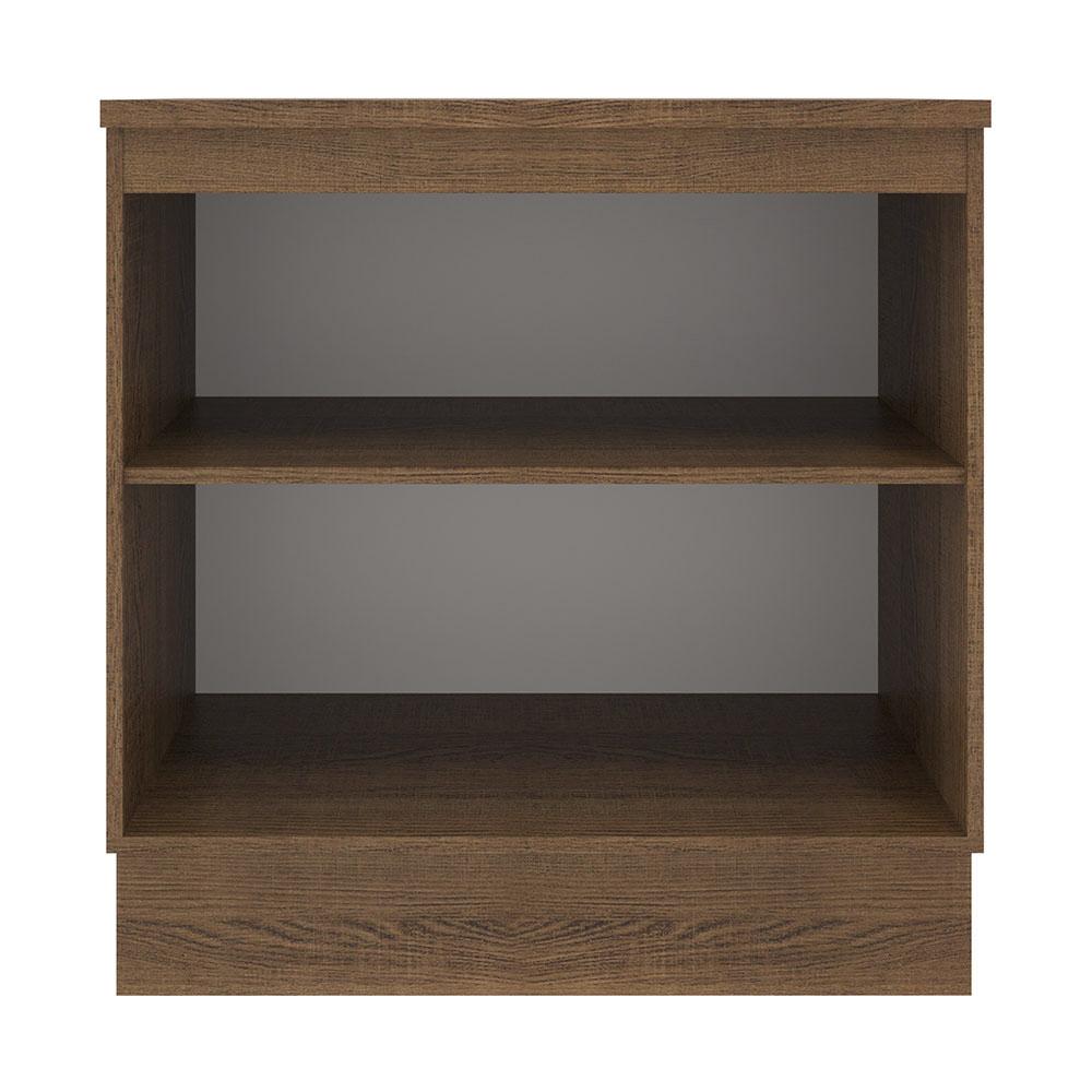 Balcão Armário de Cozinha 80 cm 2 Portas Rustic/Crema Agata Madesa