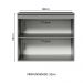 Balcão Armário de Cozinha 80 cm 2 Portas Suspenso Cinza Nice Madesa
