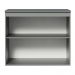 Balcão Armário de Cozinha 80 cm 2 Portas Suspenso Cinza Nice Madesa