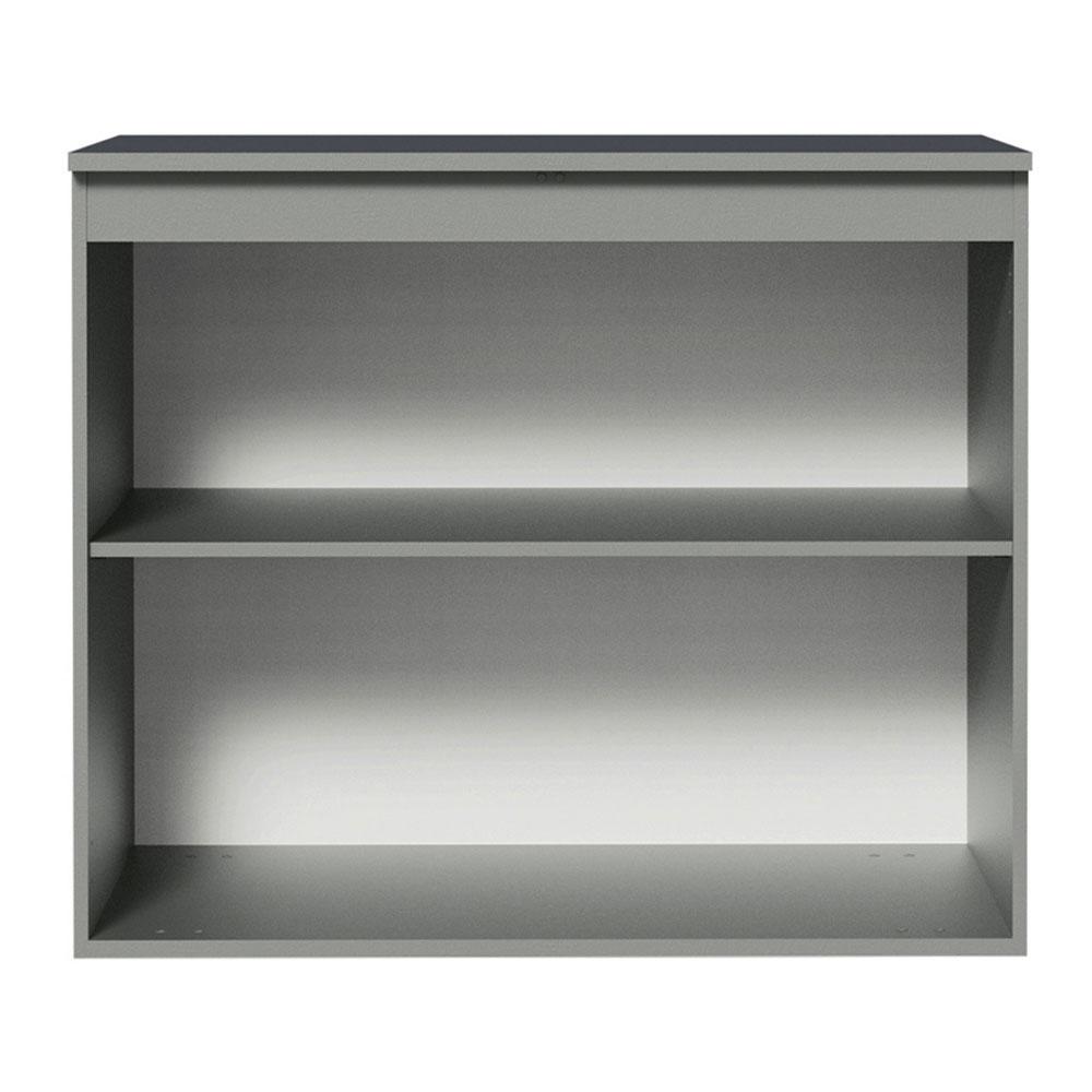 Balcão Armário de Cozinha 80 cm 2 Portas Suspenso Cinza Nice Madesa