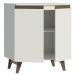 Balcão Armário de Cozinha Cantinho do Café 70 cm 2 Portas Branco Reims Madesa