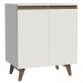 Balcão Armário de Cozinha Cantinho do Café 70 cm 2 Portas Branco Reims Madesa