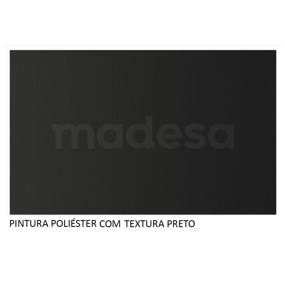 Balcão Armário de Cozinha Cantinho do Café 70 cm 2 Portas Preto Reims Madesa