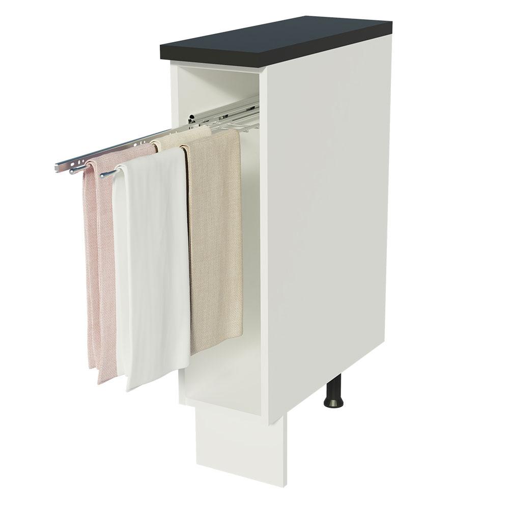 Balcão Armário de Cozinha Porta Pano 100% MDF Branco Acordes Madesa