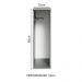 Balcão Armário de Cozinha Porta-Pano 20 cm Suspenso Cinza Nice Madesa