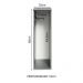 Balcão Armário de Cozinha Porta-Pano 20 cm Suspenso Cinza Nice Madesa