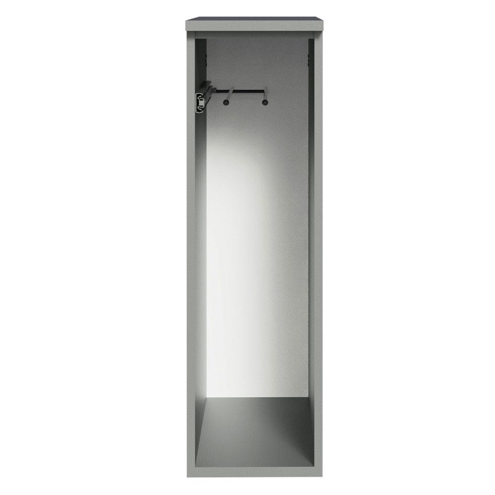 Balcão Armário de Cozinha Porta-Pano 20 cm Suspenso Cinza Nice Madesa