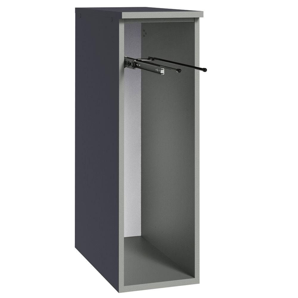 Balcão Armário de Cozinha Porta-Pano 20 cm Suspenso Cinza Nice Madesa