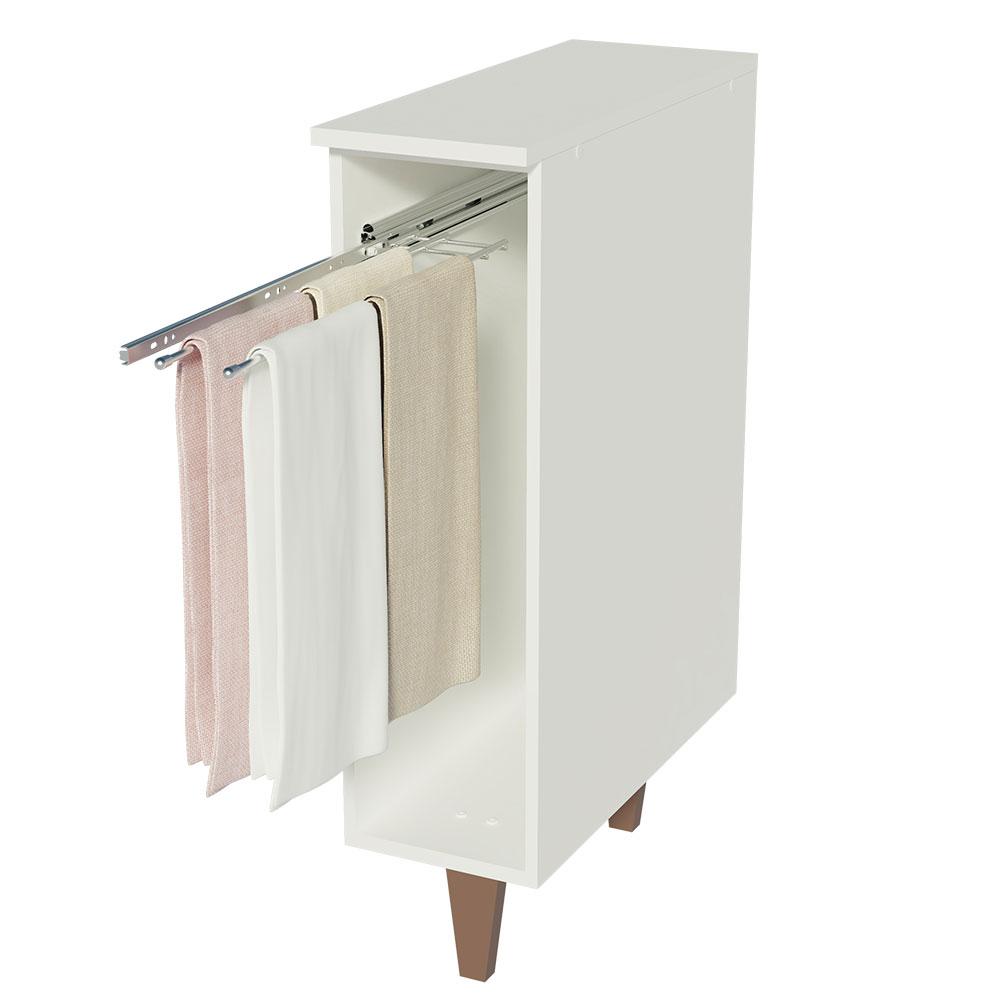 Balcão Armário de Cozinha Porta Pano Branco Reims Madesa