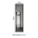 Balcão Armário de Cozinha Porta-Temperos 20 cm Suspenso Cinza Nice Madesa