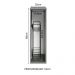Balcão Armário de Cozinha Porta-Temperos 20 cm Suspenso Cinza Nice Madesa