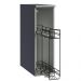 Balcão Armário de Cozinha Porta-Temperos 20 cm Suspenso Cinza Nice Madesa