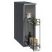 Balcão Armário de Cozinha Porta-Temperos 20 cm Suspenso Cinza Nice Madesa