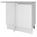Balcão Armário de Cozinha de Canto 1 Porta Branco Glamy Madesa