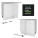 Balcão Armário de Cozinha de Canto 1 Porta Branco Glamy Madesa