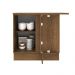 Balcão Armário de Cozinha de Canto 1 Porta Rustic/Branco Agata Madesa