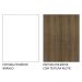 Balcão Armário de Cozinha de Canto 100% MDF com Tampo 1 Porta Branco/Rustic Smart Madesa
