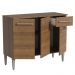 Balcão Gabinete Armário de Cozinha 3 Portas e 1 Gaveta Rustic Emilly Madesa