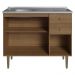 Balcão Gabinete com Pia 3 Portas e 2 Gavetas 105cm Rustic Gourmet Madesa