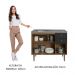 Balcão Gabinete com Pia 3 Portas e 2 Gavetas 105cm Rustic/Preto Gourmet Madesa