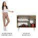 Balcão Gabinete com Pia Armário de Cozinha 3 Portas e 1 Gaveta 105cm Rustic Emilly Madesa