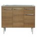 Balcão Gabinete com Pia Armário de Cozinha 3 Portas e 1 Gaveta 105cm Rustic Emilly Madesa