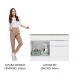 Balcão Gabinete de Pia 120 cm 1 Portas e 2 Gavetas (Com Tampo) Branco Stella Madesa