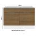 Balcão Gabinete de Pia 120 cm 1 Portas e 2 Gavetas (Com Tampo) Branco/Rustic Stella Madesa