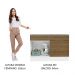 Balcão Gabinete de Pia 120 cm 1 Portas e 2 Gavetas (Com Tampo) Branco/Rustic Stella Madesa