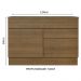 Balcão Gabinete de Pia 120 cm 1 Portas e 2 Gavetas (Com Tampo) Rustic Stella Madesa
