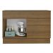 Balcão Gabinete de Pia 120 cm 1 Portas e 2 Gavetas (Com Tampo) Rustic Stella Madesa