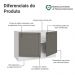 Balcão Gabinete de Pia 120 cm (Sem Tampo) Branco/Cinza Vik Madesa
