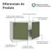 Balcão Gabinete de Pia 120 cm (Sem Tampo) Branco/Verde Vik Madesa