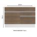 Balcão Gabinete de Pia Armário de Cozinha 1 Porta e 2 Gavetas Branco/Rustic Glamy Madesa