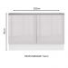 Balcão Gabinete de Pia Armário de Cozinha 100% MDF 120 cm 2 Portas (Sem Tampo e Pia) Portas Branco Brilho Acordes Madesa