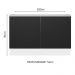 Balcão Gabinete de Pia Armário de Cozinha 100% MDF 120 cm 2 Portas Branco/Preto Acordes Madesa