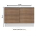 Balcão Gabinete de Pia Armário de Cozinha 100% MDF 120 cm 2 Portas Branco/Rustic Acordes Madesa