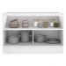 Balcão Gabinete de Pia Armário de Cozinha 120 cm 2 Portas Branco Glamy Madesa