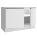 Balcão Gabinete de Pia Armário de Cozinha 120 cm 2 Portas Branco Glamy Madesa