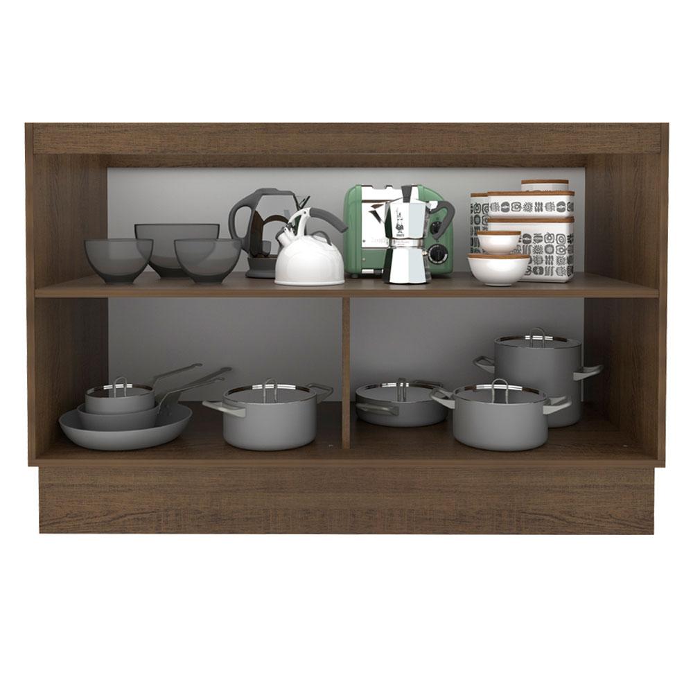 Balcão Gabinete de Pia Armário de Cozinha 120 cm 2 Portas Glamy Madesa