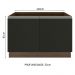 Balcão Gabinete de Pia Armário de Cozinha 120 cm 2 Portas Rustic/Preto Glamy Madesa