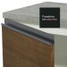 Balcão Gabinete de Pia Armário de Cozinha 120 cm 2 Portas e 3 Gavetas Branco/Rustic Glamy Madesa