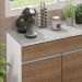 Balcão Gabinete de Pia Armário de Cozinha 150 cm 2 Gavetas 2 Portas (Com Tampo) Branco/Rustic Glamy Madesa