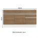 Balcão Gabinete de Pia Armário de Cozinha 150 cm 2 Gavetas 2 Portas (Sem Tampo e Pia) Branco/Rustic Glamy Madesa